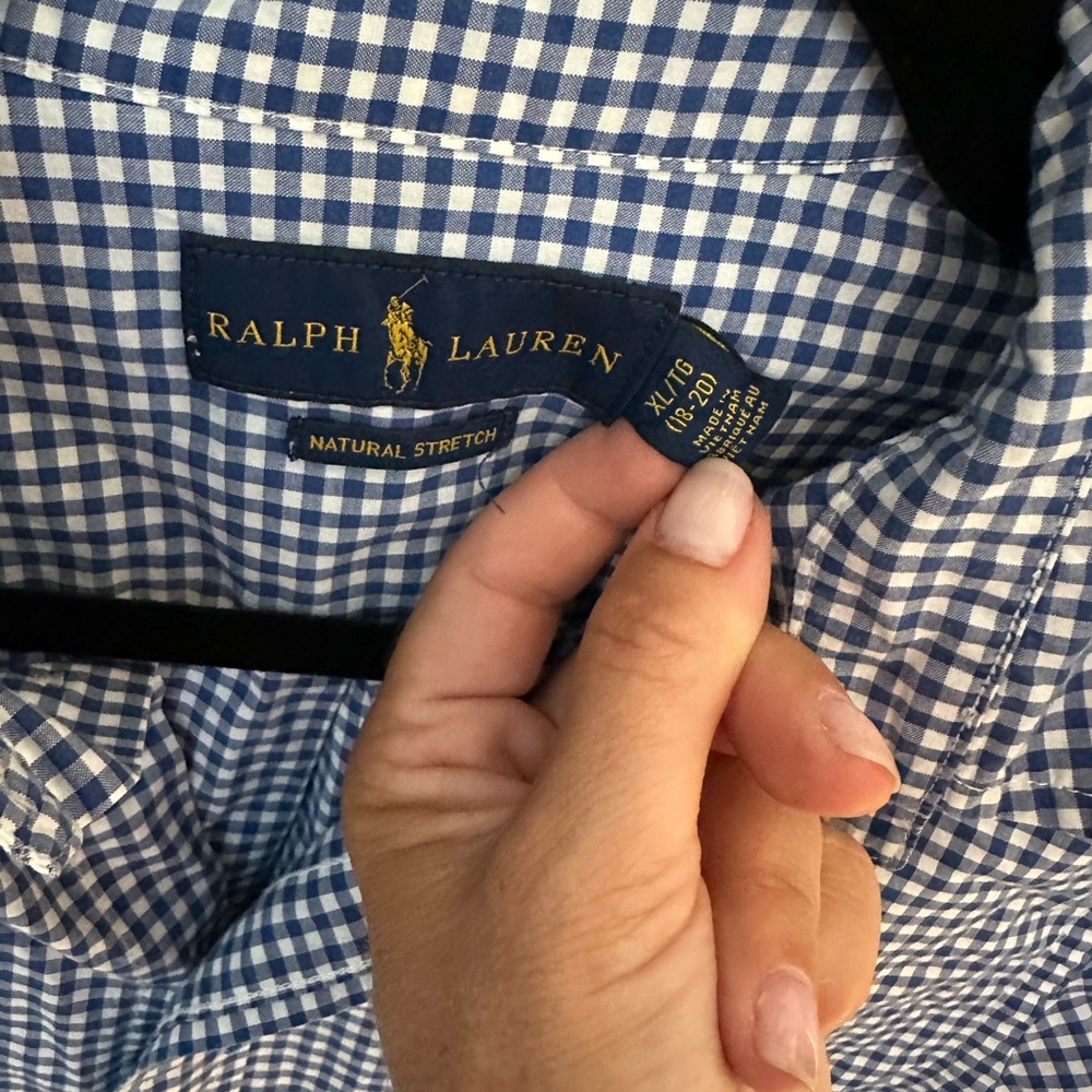 Ralph Lauren Blue Casual Button Down Shirt
